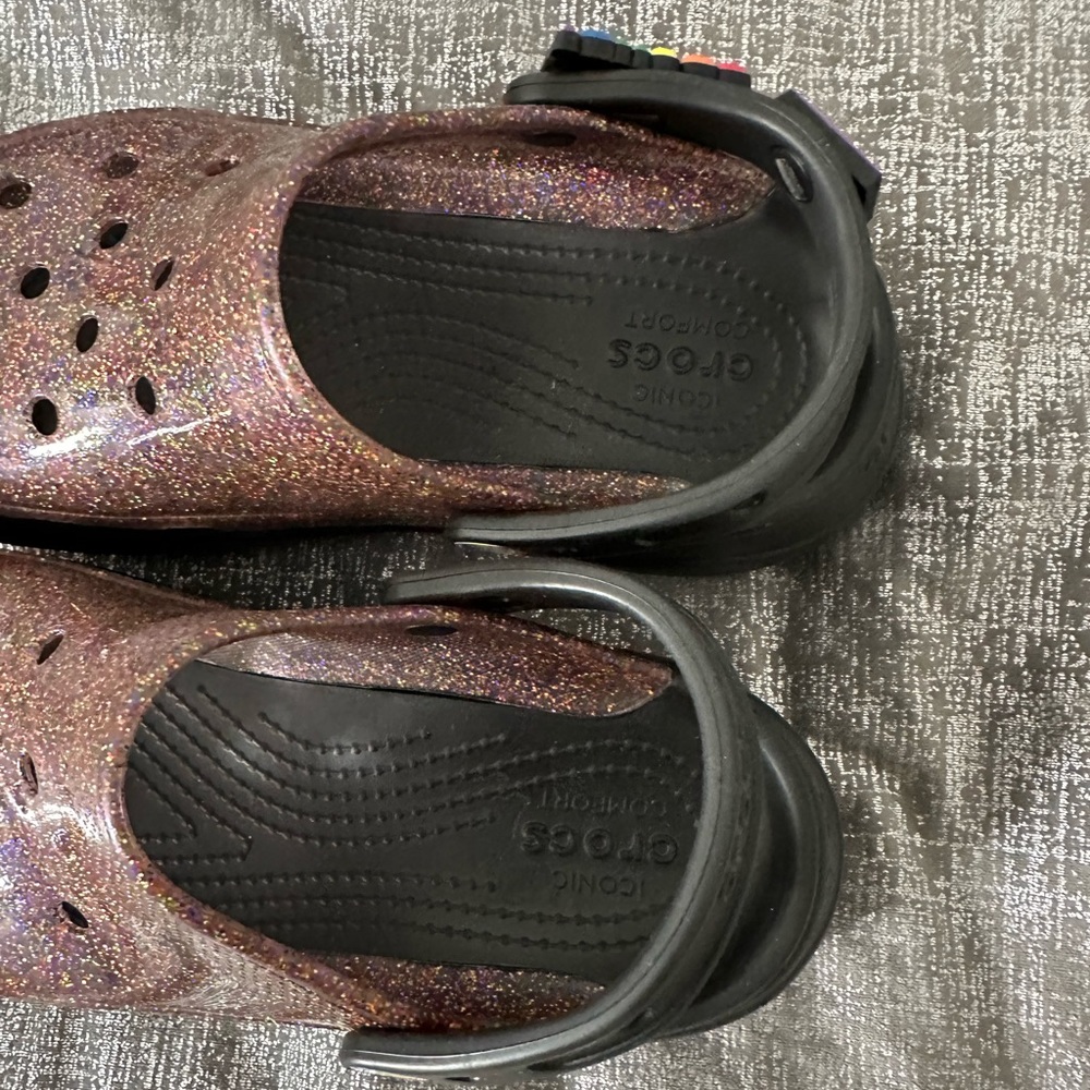 Crocs Classic Translucent Glitter Platform Clog P… - image 6